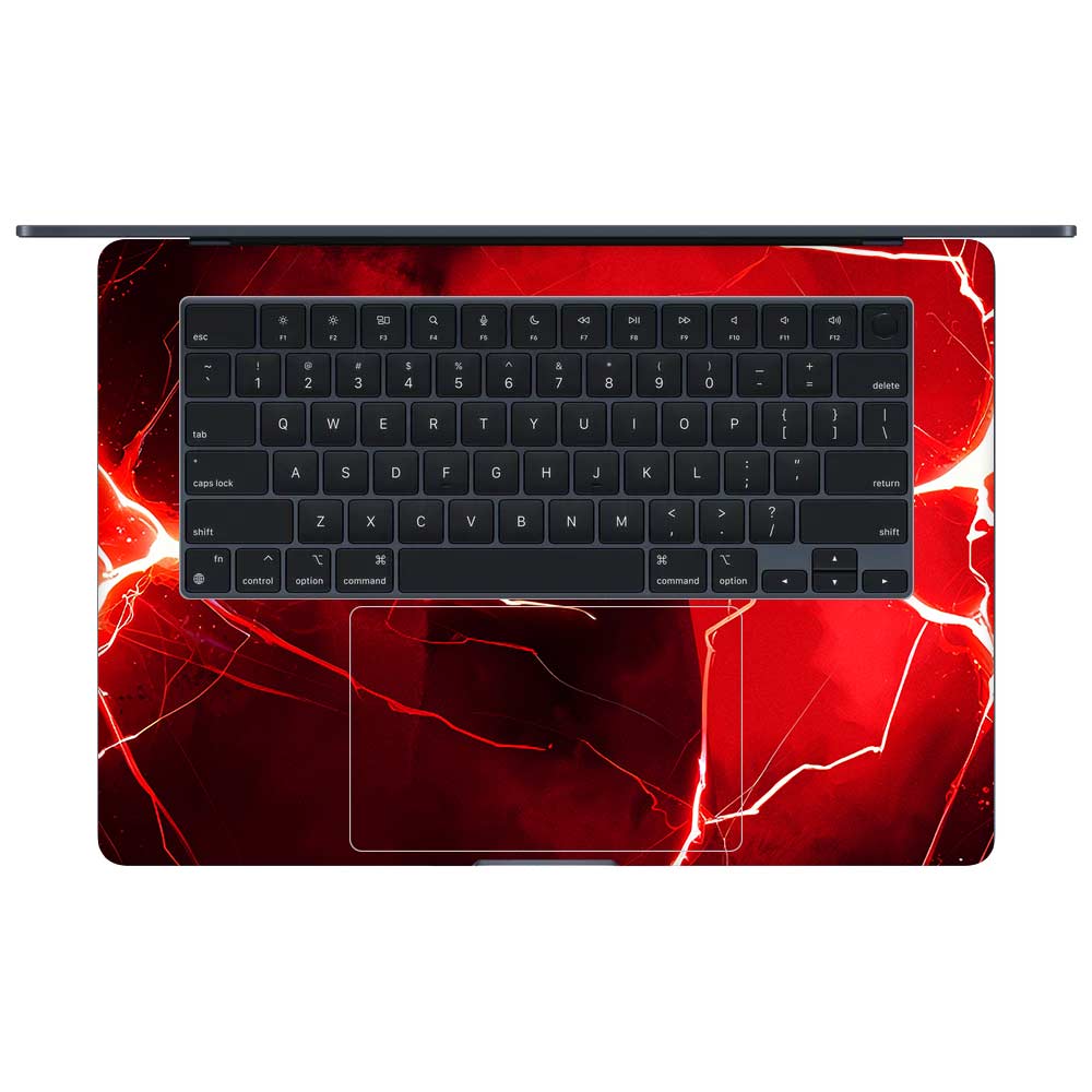 Red Rage Batman MacBook Air 15 M4 2025 3D Laptop Skin