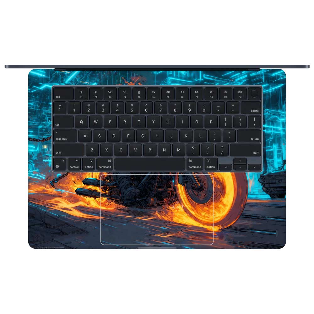 Hellfire Rider MacBook Air 15 M3 2024 Laptop Skin
