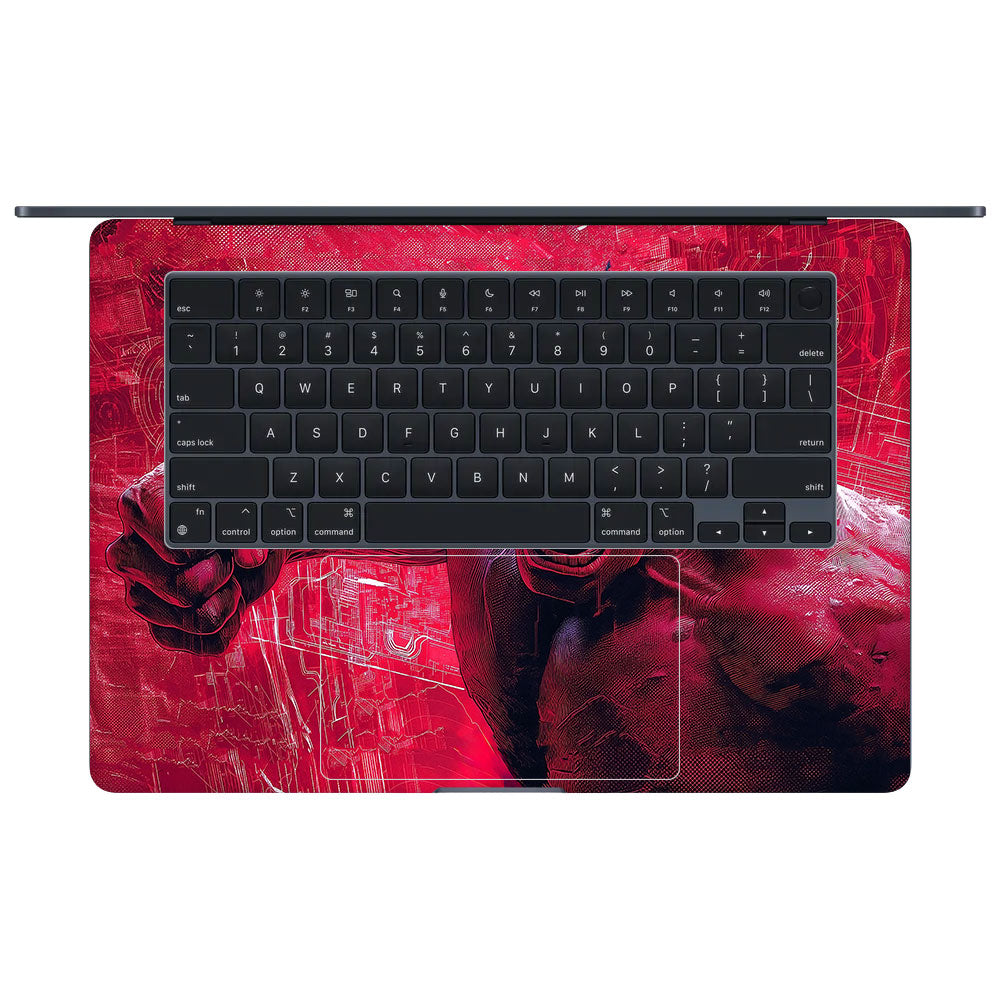 Gamma Rage Red Hulk MacBook Air 15 M4 2025 Laptop Skin
