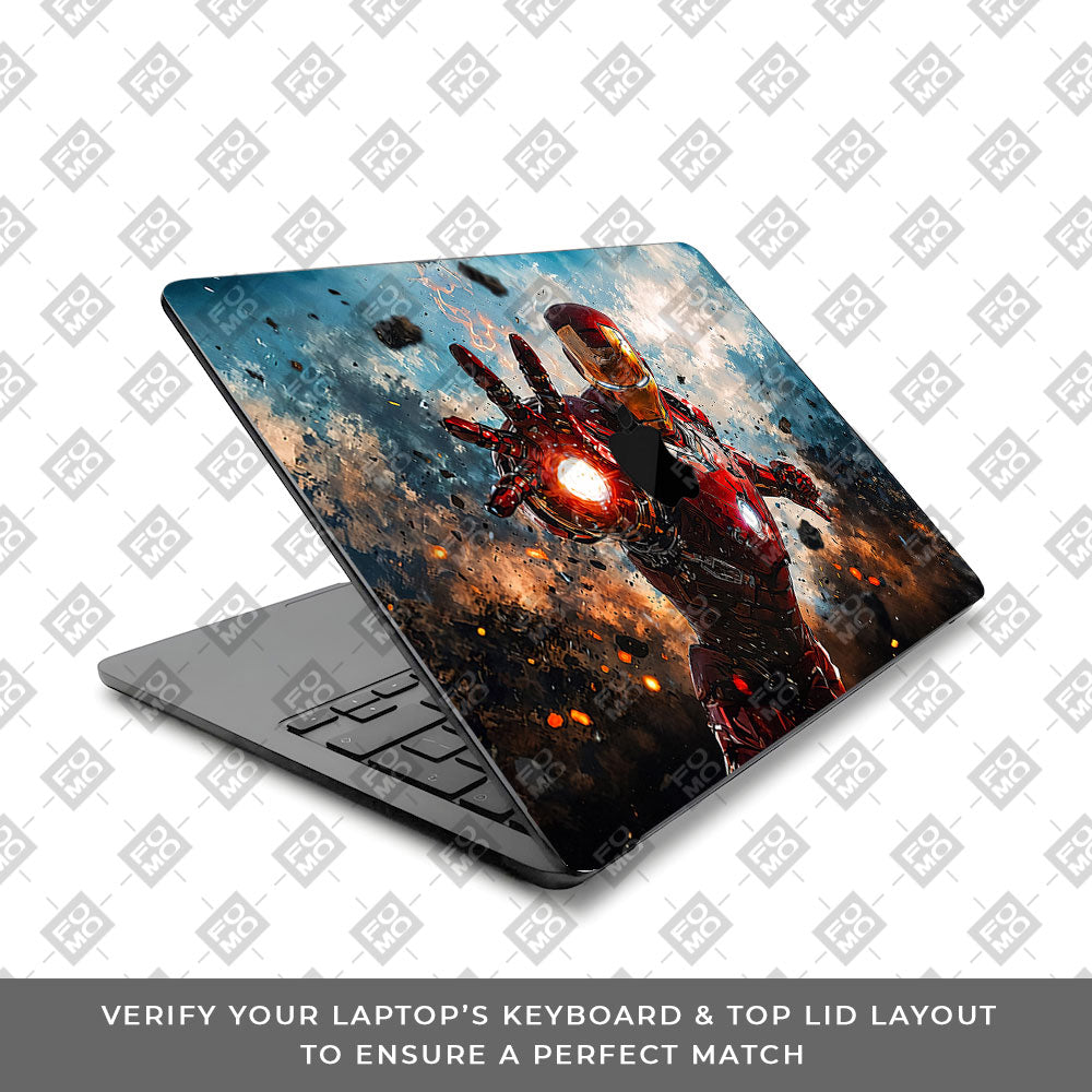Iron Imapct The Arc Reactor MacBook Air 15 M3 2024 Laptop Skin