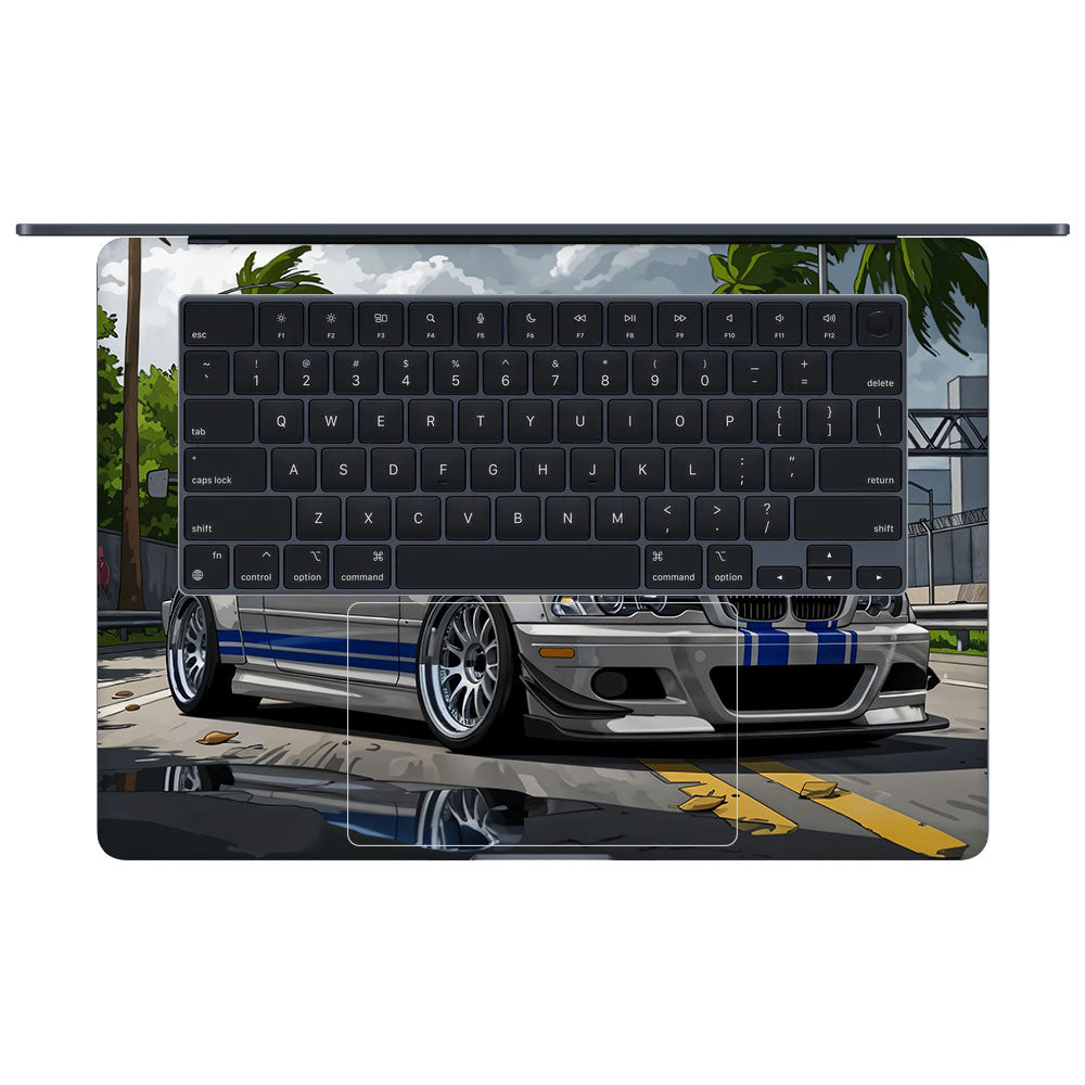 Street Icon BMW E46 Drift Legend MacBook Air 15 M2 2023 Laptop Skin