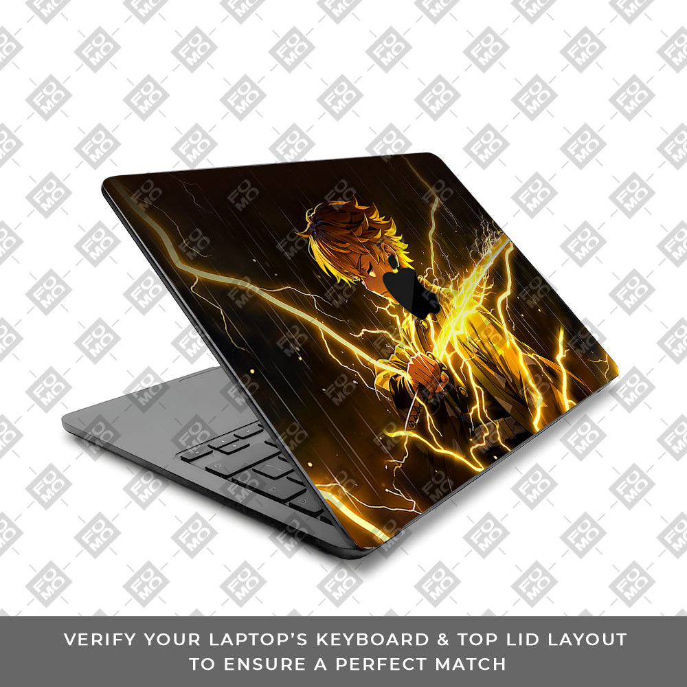 Thunder Soul Lightning Zenitsu MacBook Air 15 M2 2023 Laptop Skin