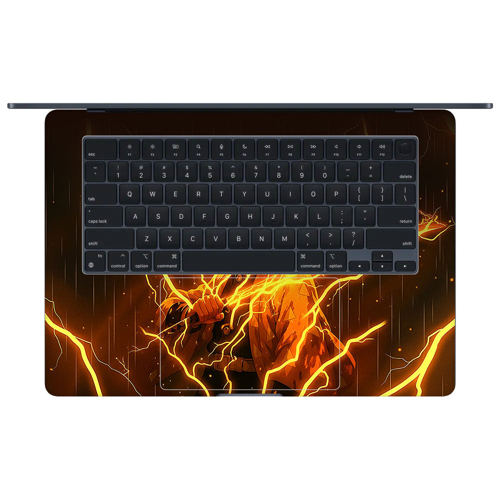 Thunder Soul Lightning Zenitsu MacBook Air 15 M4 2025 Laptop Skin