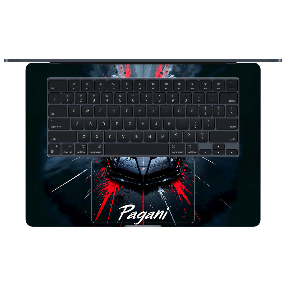 Pagani Midnight Impact MacBook Air 15 M3 2024 Laptop Skin
