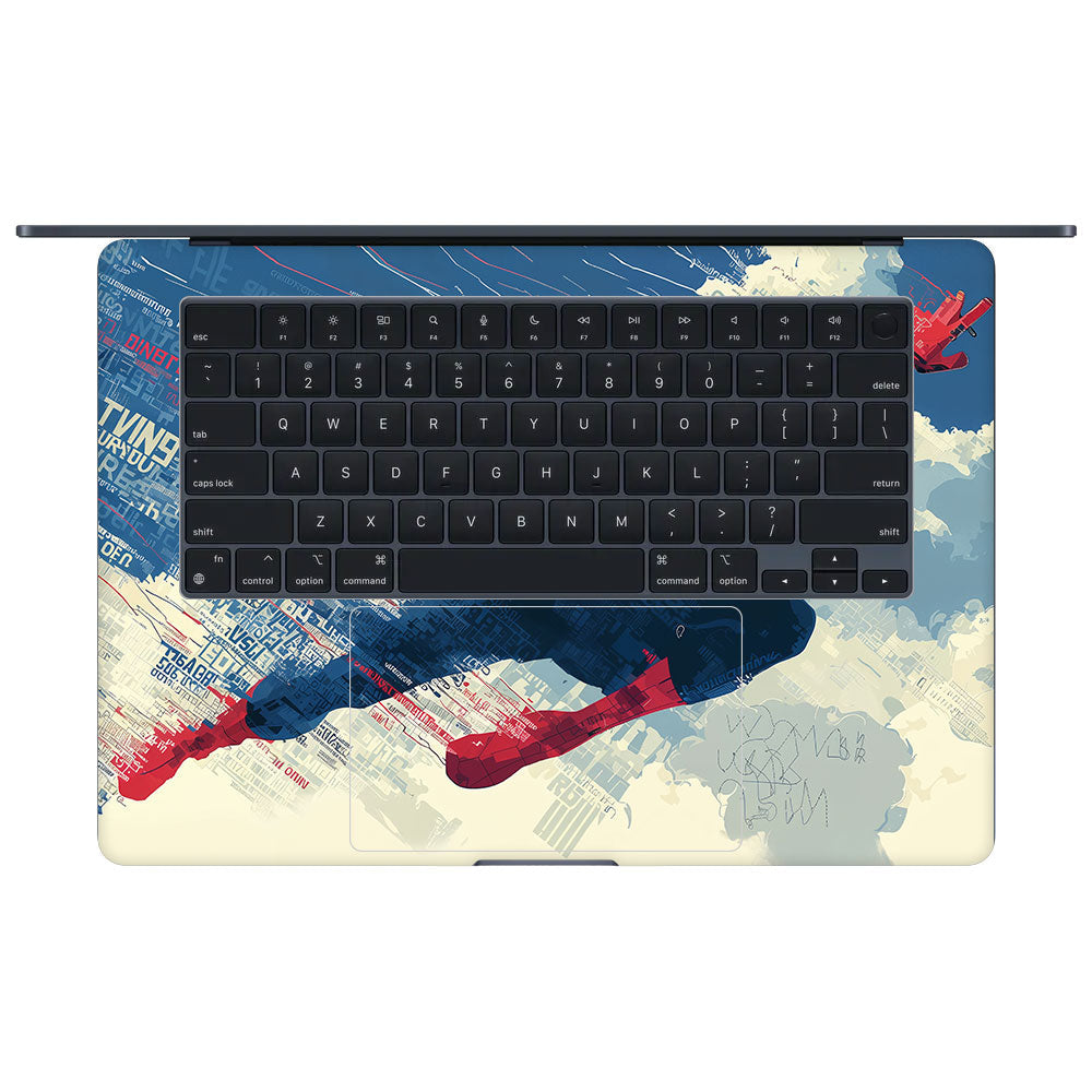 Spiderman Velocity MacBook Air 15 M3 2024 Laptop Skin