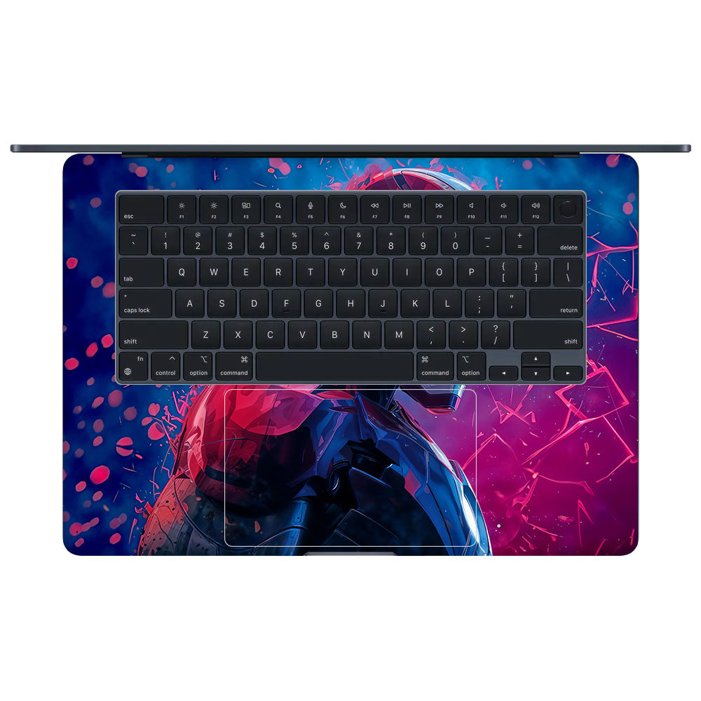 Iron Man Neon Tech MacBook Air 15 M4 2025 Laptop Skin