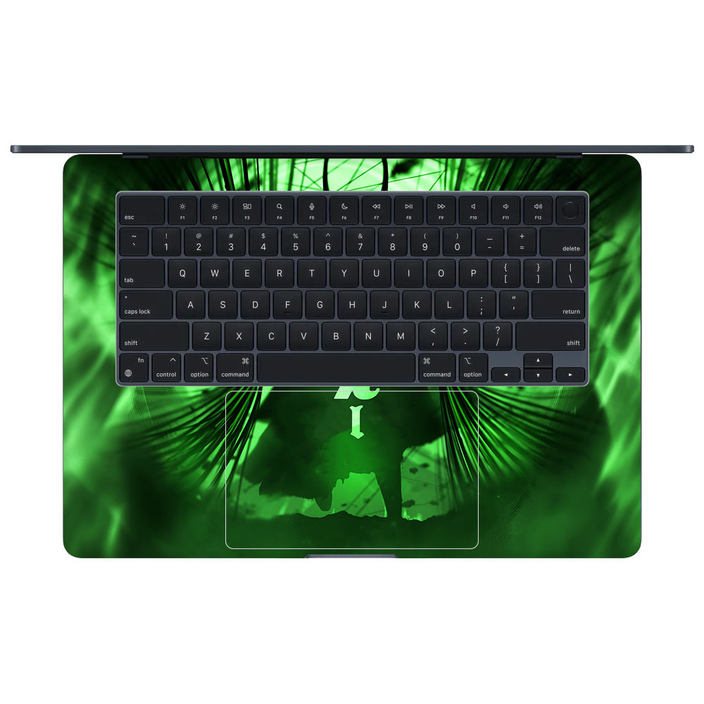 Loki's Green Aura MacBook Air 15 M4 2025 Laptop Skin