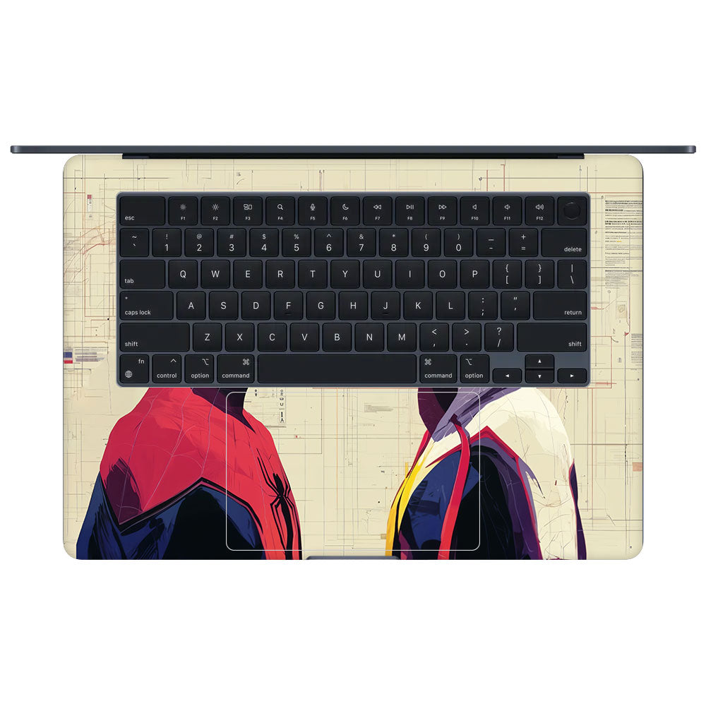 Spider Man X Spider Gwen MacBook Air 15 M4 2025 Laptop Skin