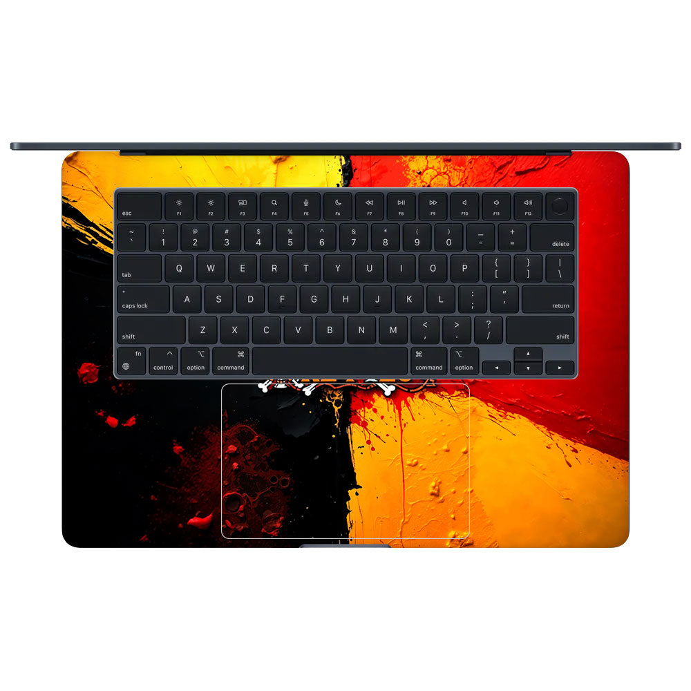 One Piece Paint Splash MacBook Air 15 M4 2025 Laptop Skin