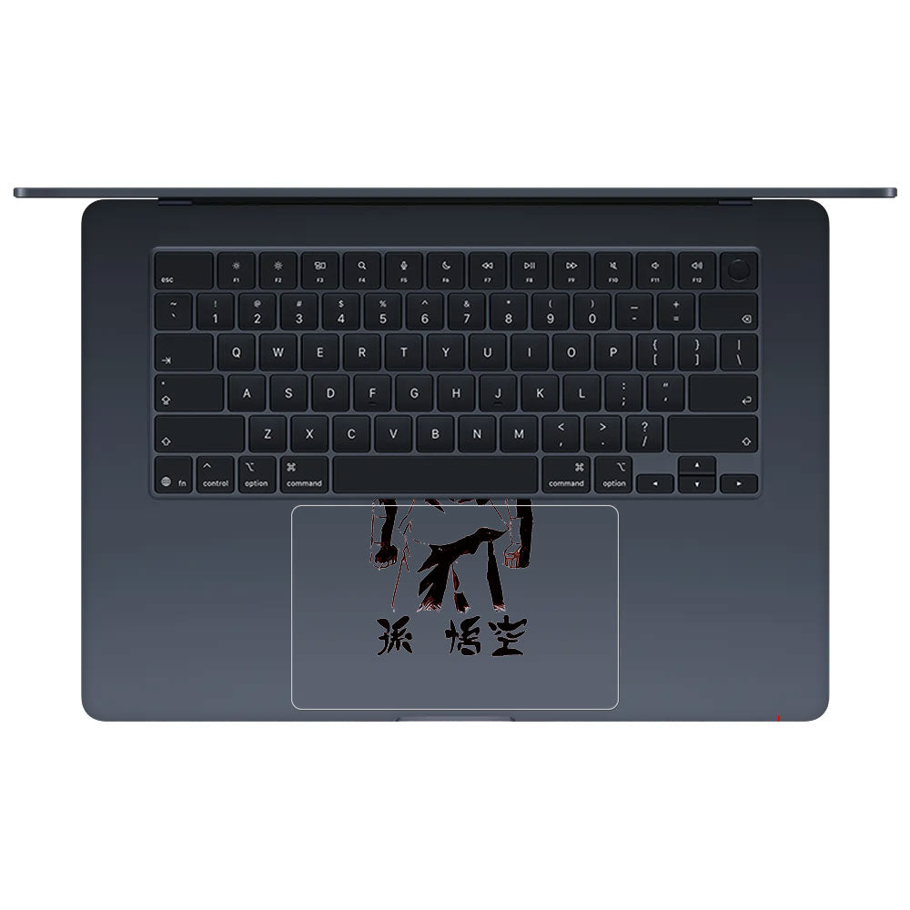 Transparent Sunset Samurai Macbook Air 15 M5 2026 Laptop Skin