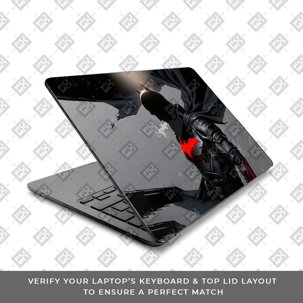 Transparent Dark Knight Macbook Air 13 M5 2026 Laptop Skin