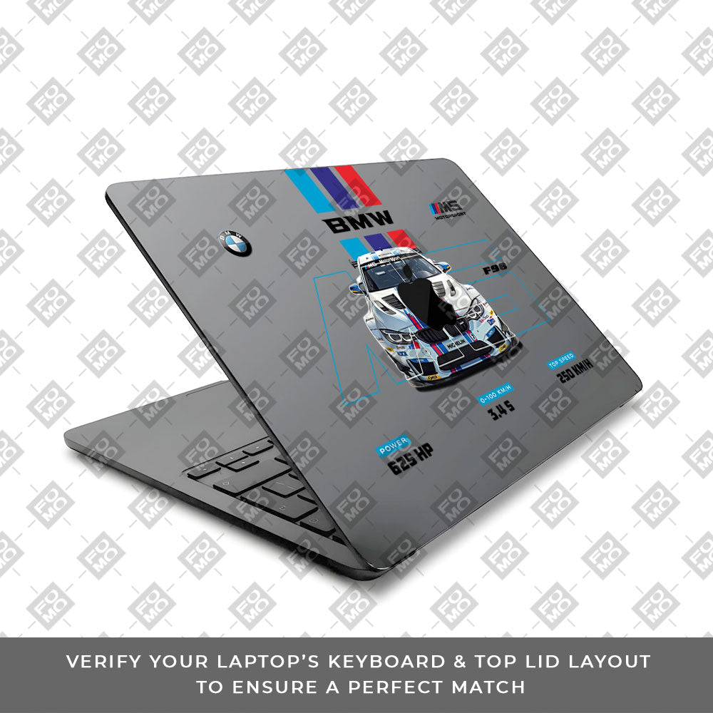 Transparent BMW M5 Macbook Air 15 M5 2026 Laptop Skin