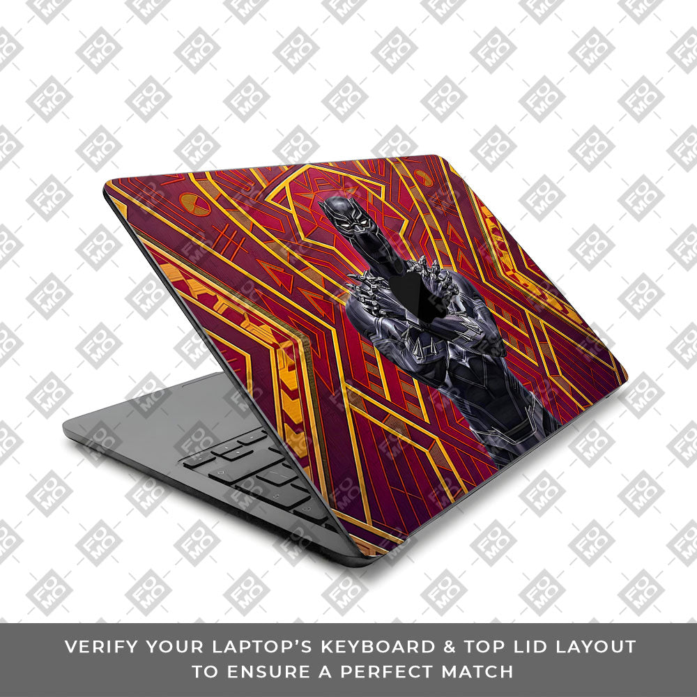 Wakanda Royal Power Macbook Air 15 M5 2026 3D Laptop Skin