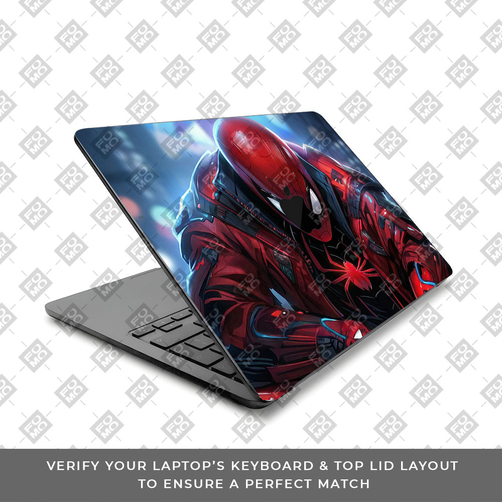 SpiderMan High Tech Hero Macbook Air 15 M5 2026 3D Laptop Skin