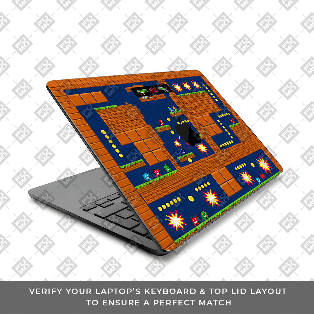 Pixelated Retro Arcade Macbook Air 15 M5 2026 3D Laptop Skin