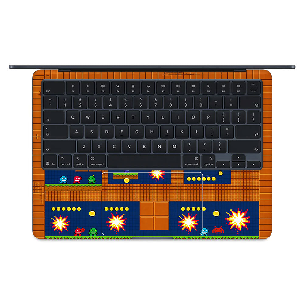 Pixelated Retro Arcade Macbook Air 13 M5 2026 3D Laptop Skin