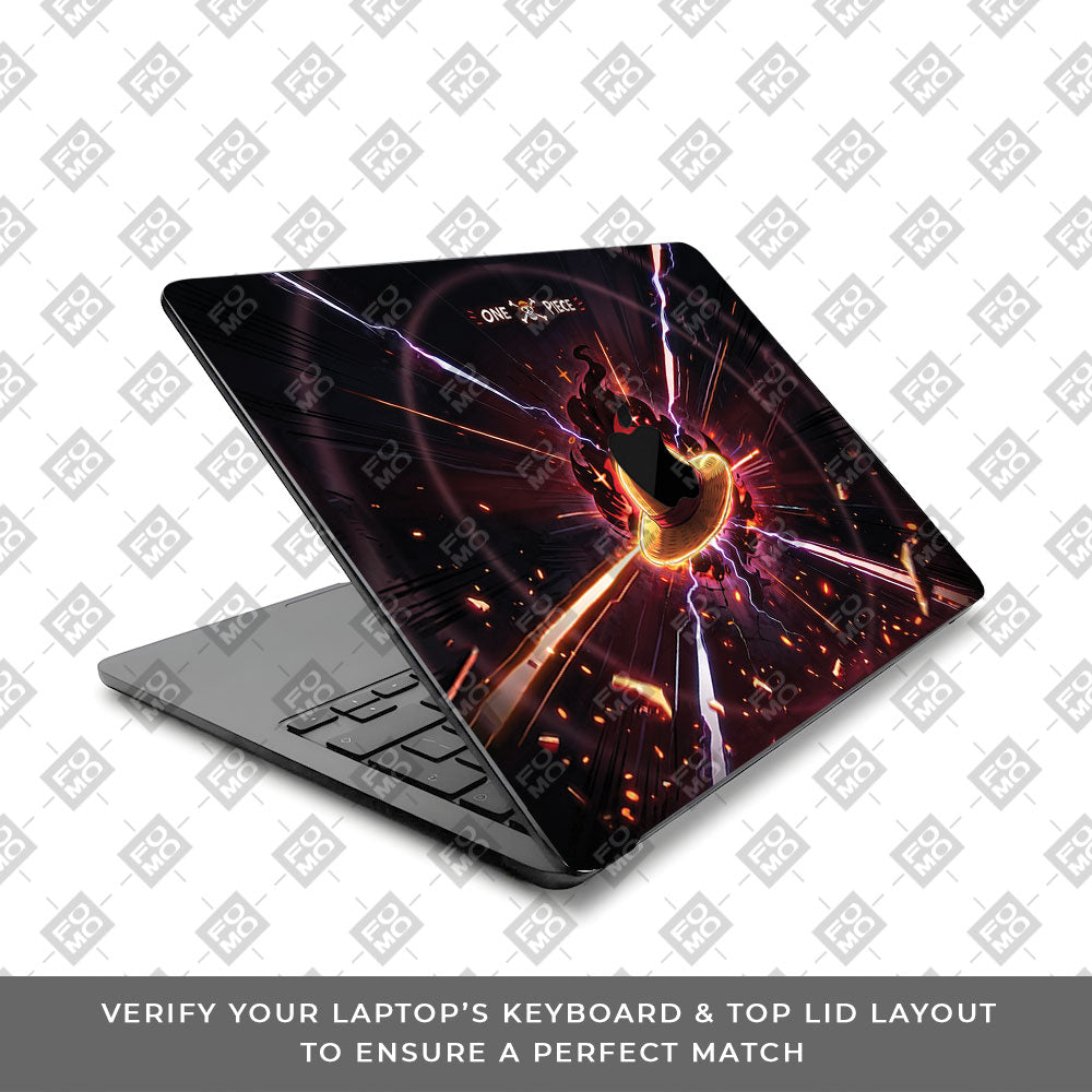 One Piece Fire Hat Macbook Air 15 M5 2026 3D Laptop Skin