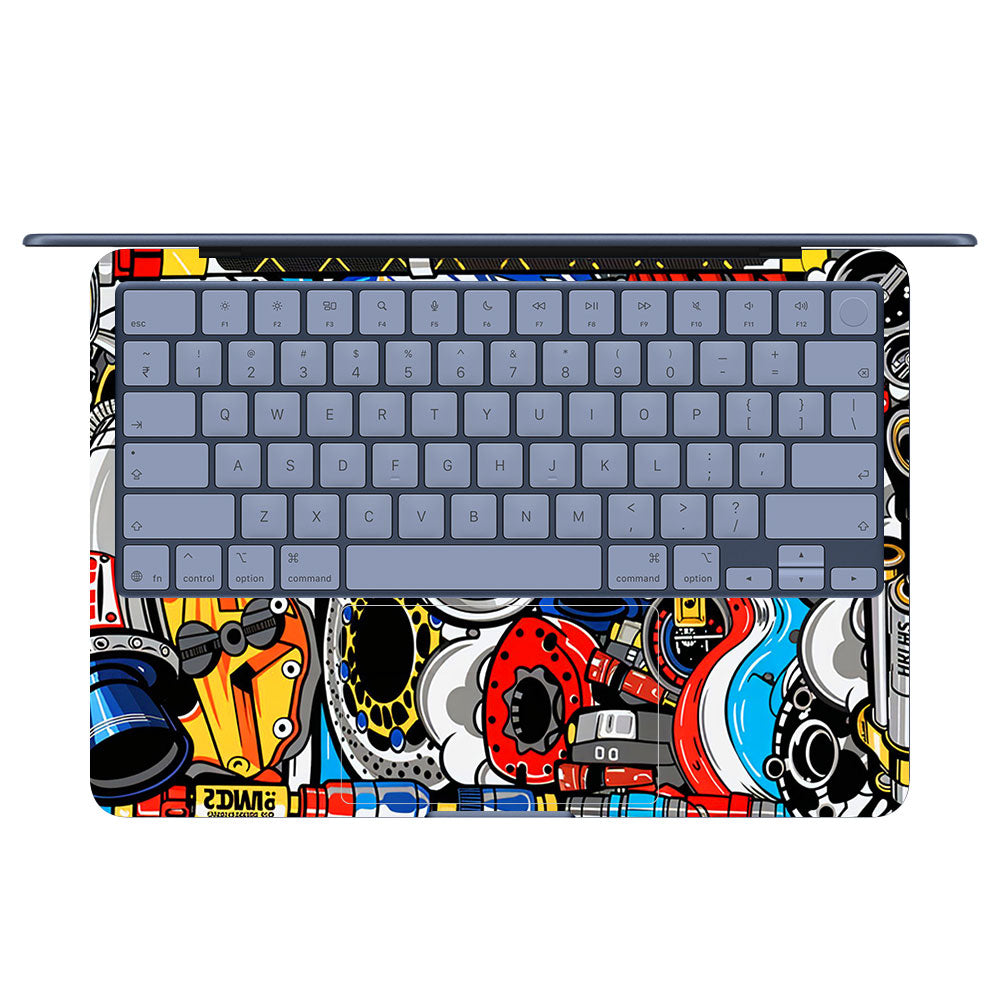 Mechanical Chaos MacBook Neo 13 Laptop Skin