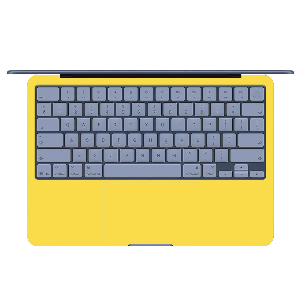 Textured Yellow MacBook Neo 13 Laptop Skin