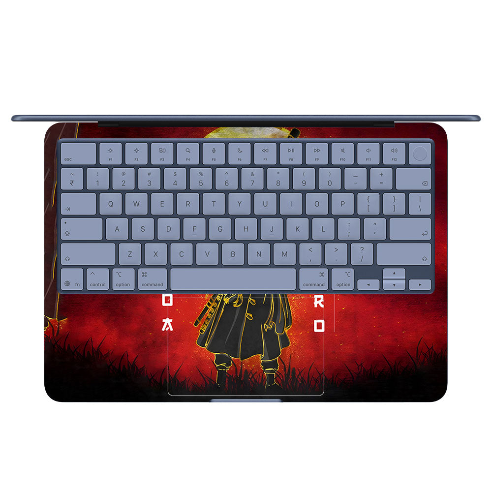 Zoro Under Golden Moon MacBook Neo 13 Laptop Skin