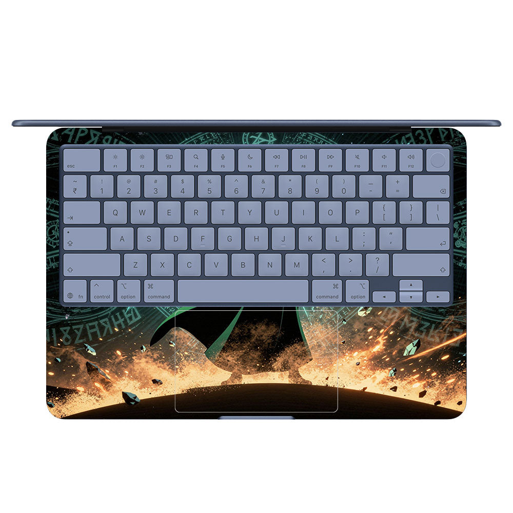 Neon Trickster God MacBook Neo 13 Laptop Skin