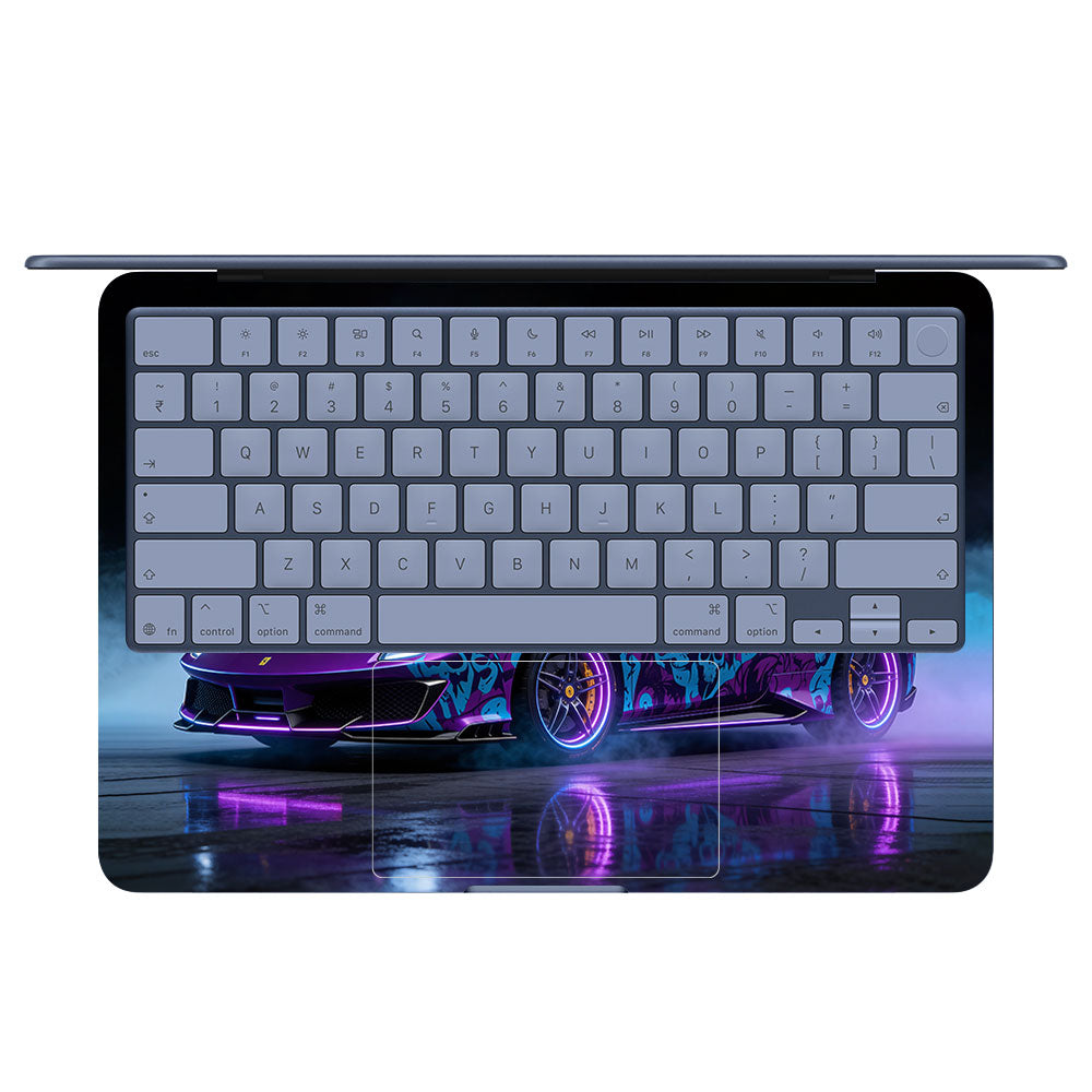 Psycho Drive Ferrari 488 MacBook Neo 13 Laptop Skin