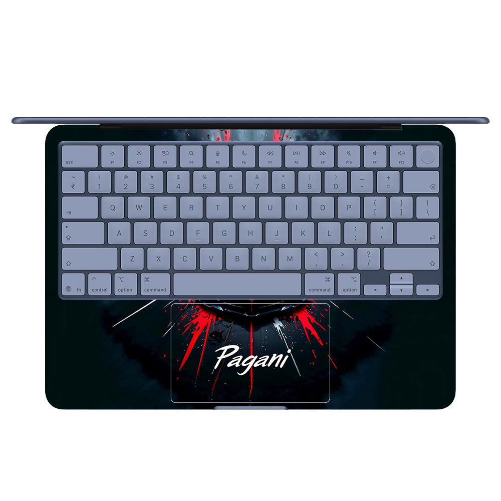 Pagani Midnight Impact MacBook Neo 13 Laptop Skin