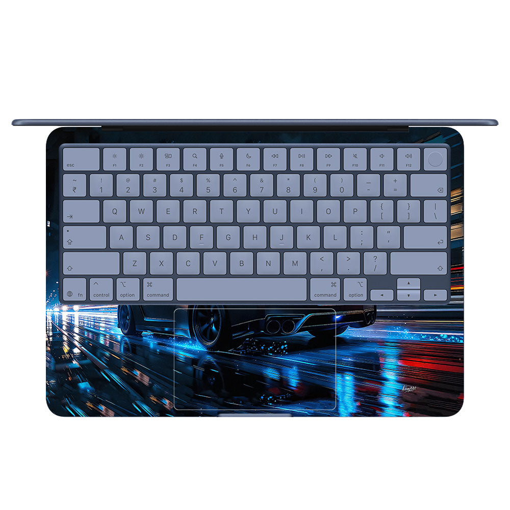 Neon GTR Nights MacBook Neo 13 Laptop Skin