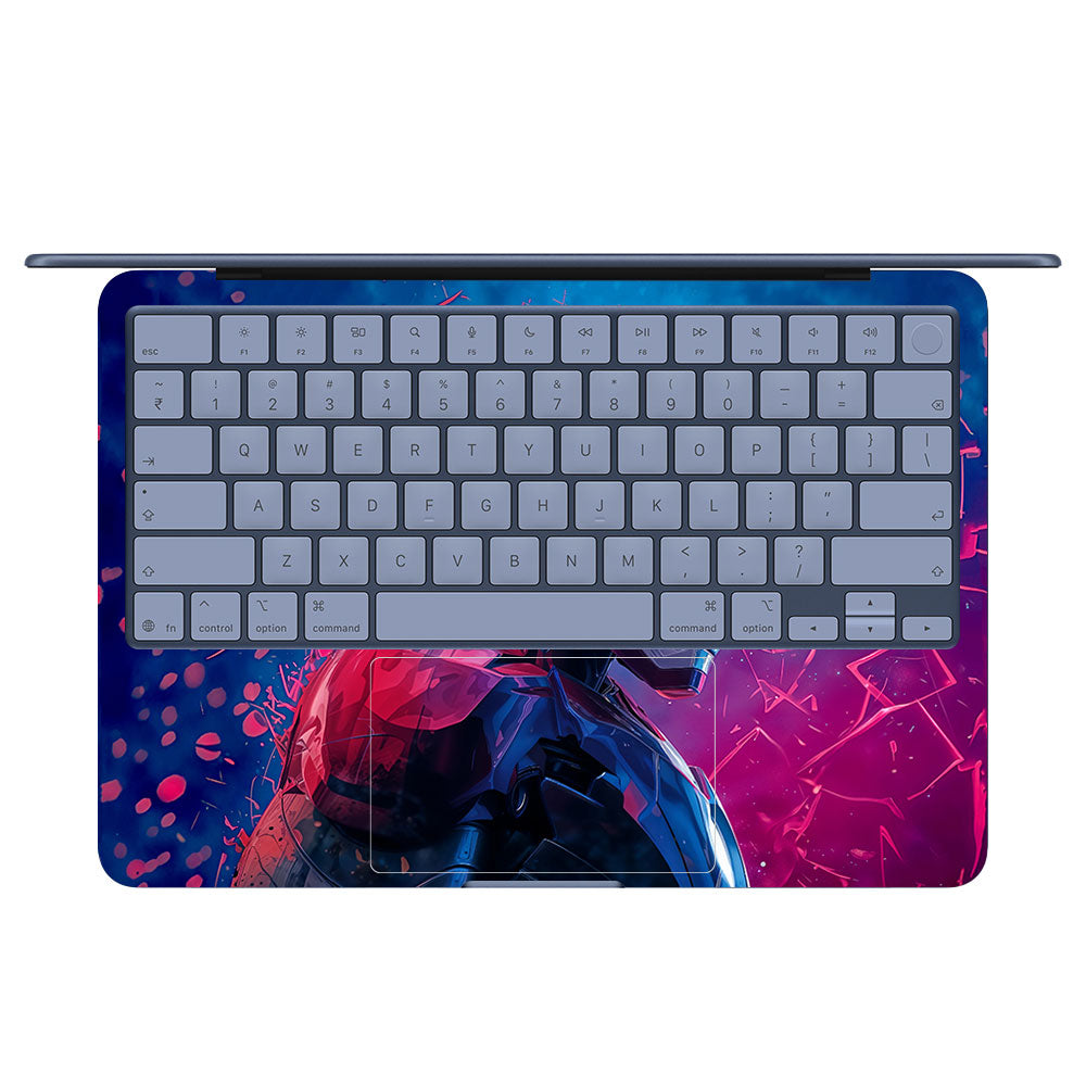 Iron Man Neon Tech MacBook Neo 13 Laptop Skin