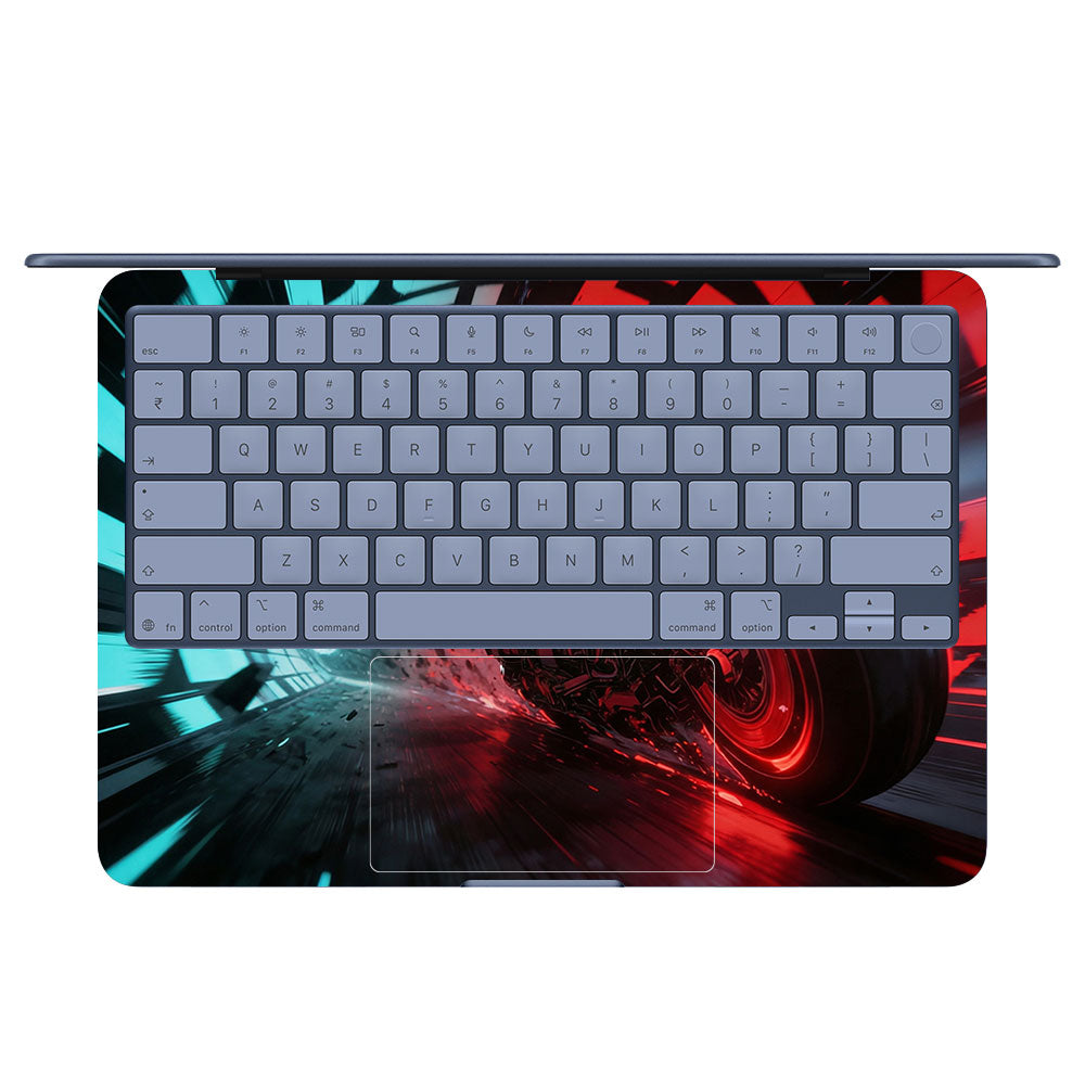 Dark Knight Overdrive MacBook Neo 3D Laptop Skin