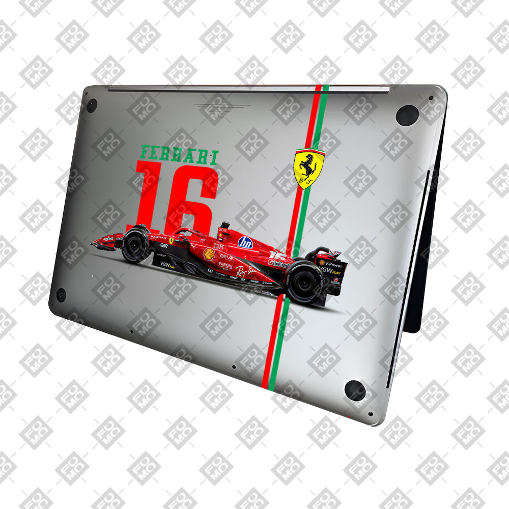 Transparent Ferrari Flame MacBook Neo 13 Laptop Skin