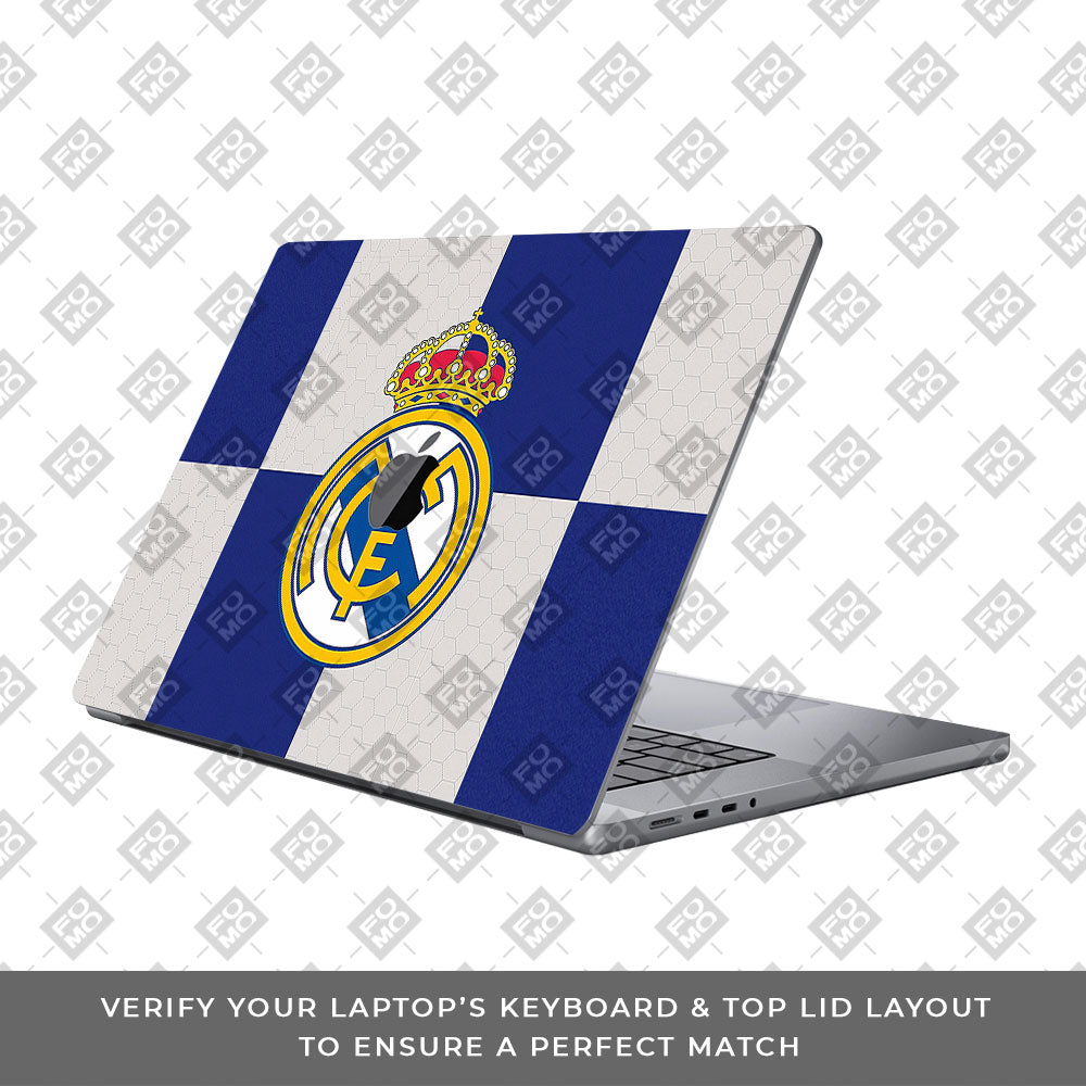 Royal Reign Real Madrid Glory MacBook Pro 13 M2 2022 Laptop Skin