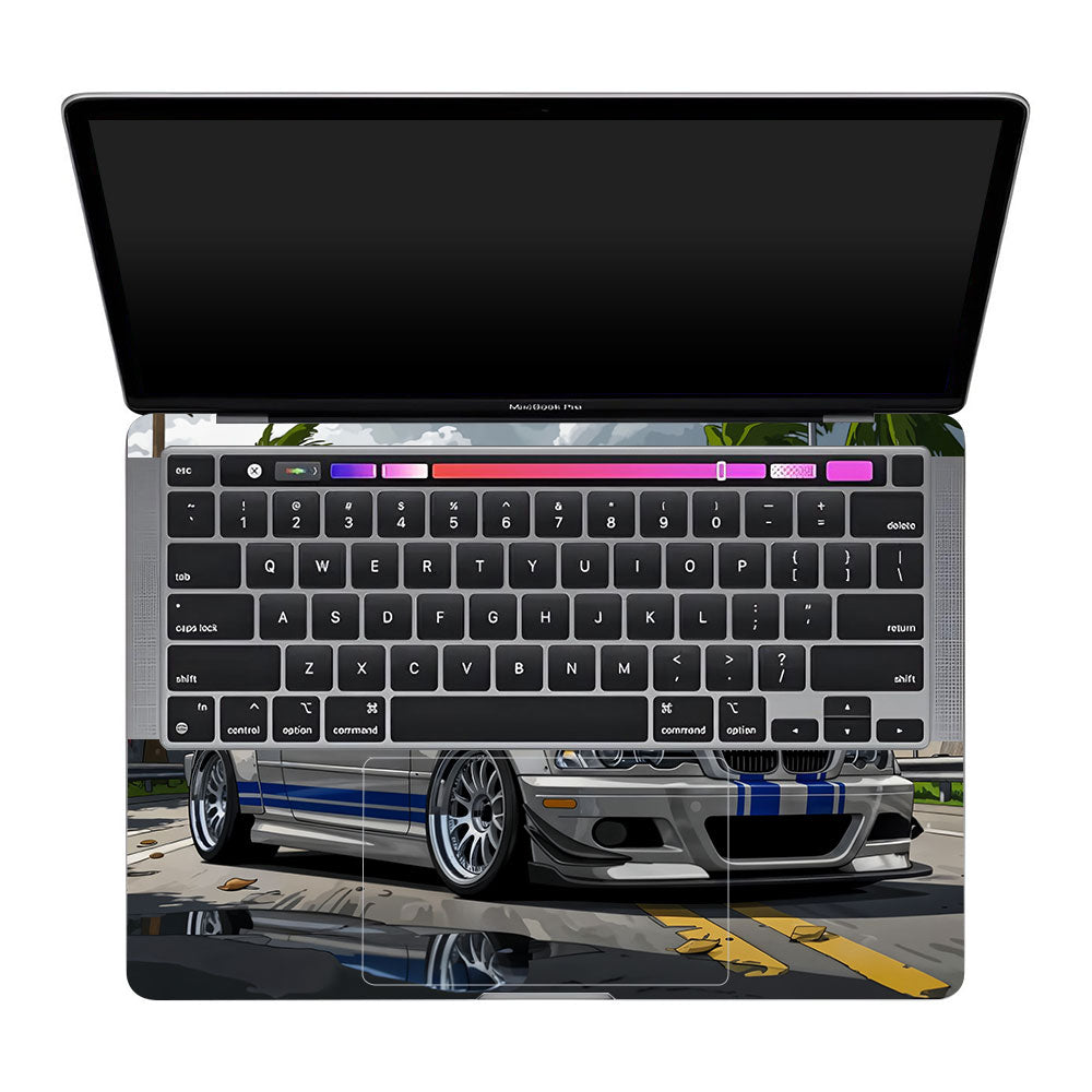 Street Icon BMW E46 Drift Legend MacBook Pro 13 Intel 2020 Laptop Skin