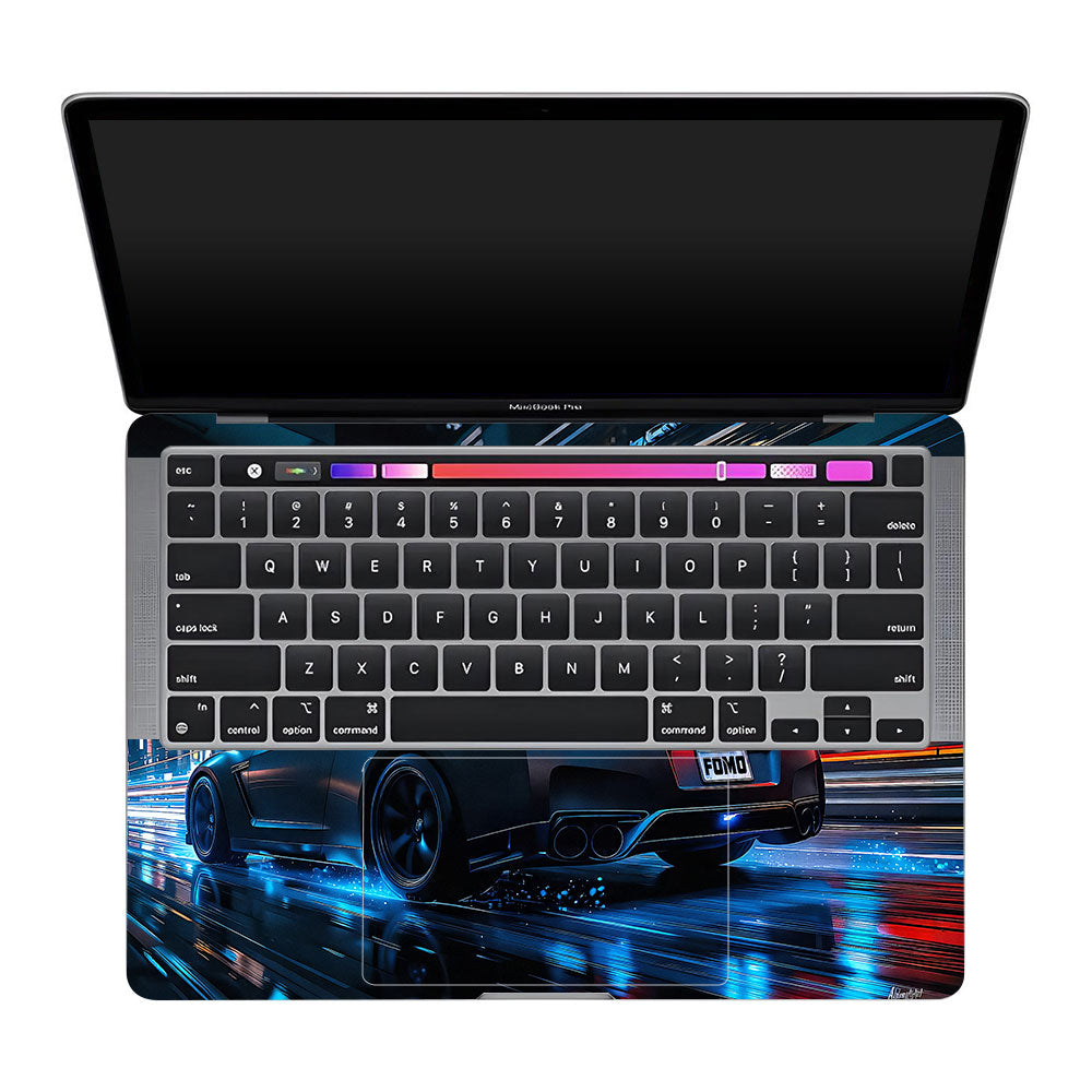 Neon GTR Nights MacBook Pro 13 M2 2022 Laptop Skin