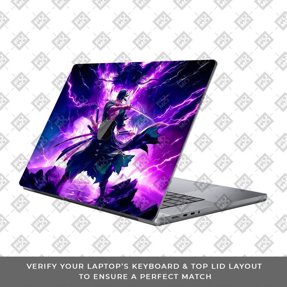 Roronoa Zoro Hell Mode MacBook Pro 13 M2 2022 Laptop Skin
