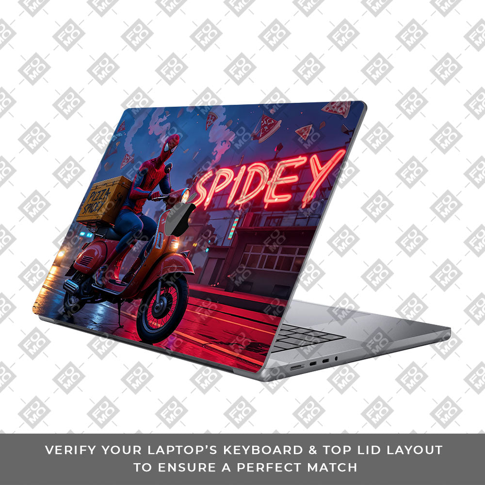 Pizza Spidey MacBook Pro 16 M1, M2, M3, M4 2021-2024 Laptop Skin