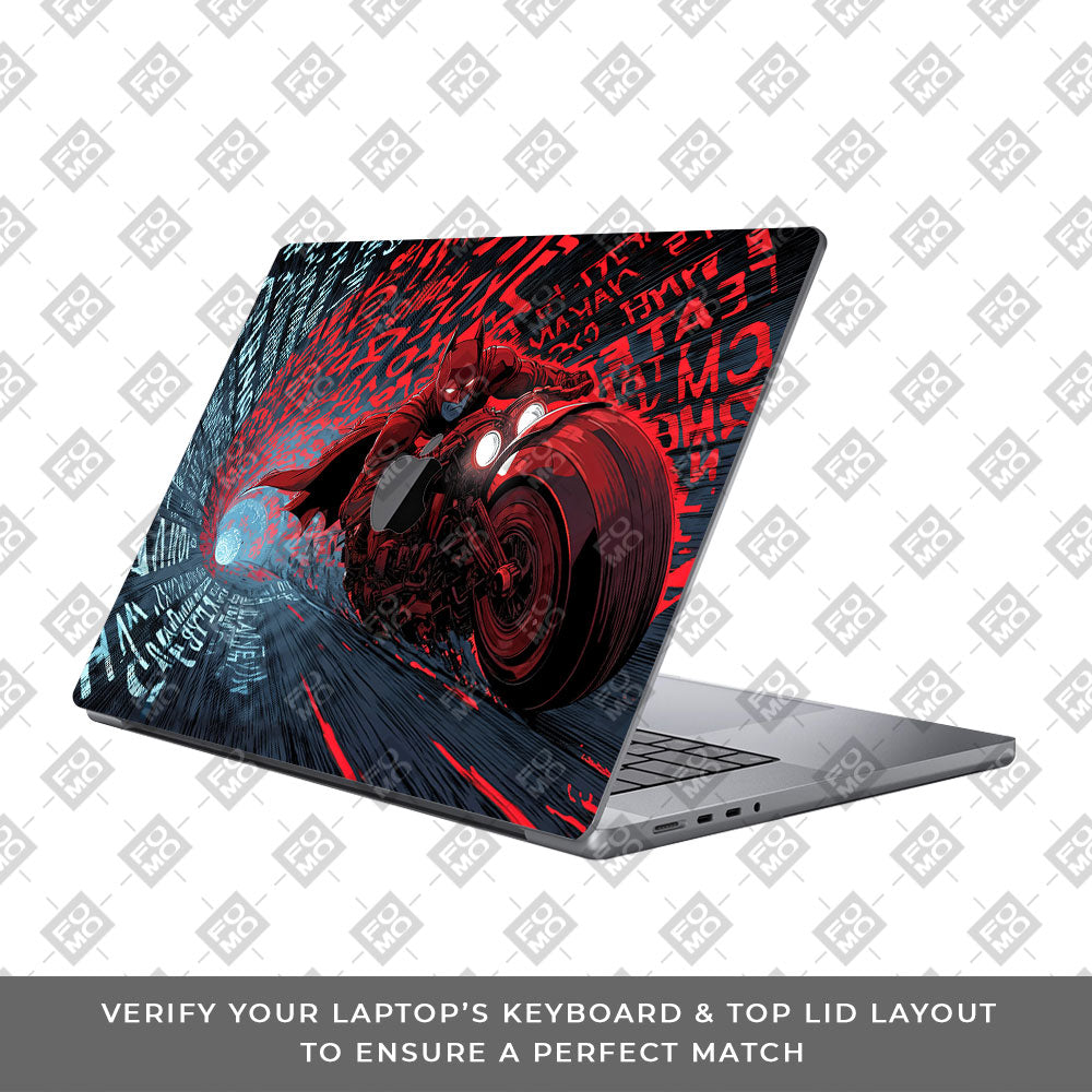 Dark Knight Overdrive MacBook Pro 16 M1, M2, M3, M4 2021-2024 3D Laptop Skin