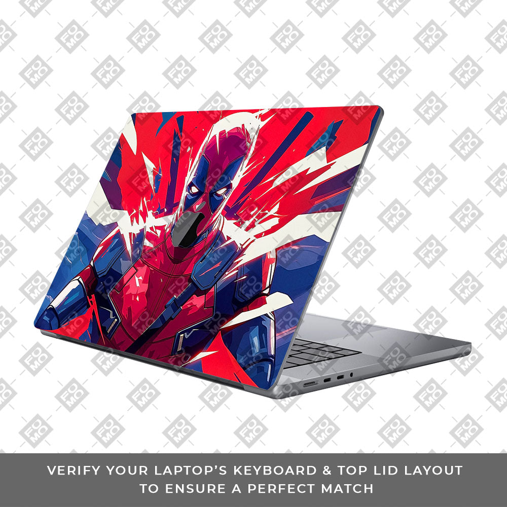 Deadpool Power Burst MacBook Pro 13 M1 2020 3D Laptop Skin