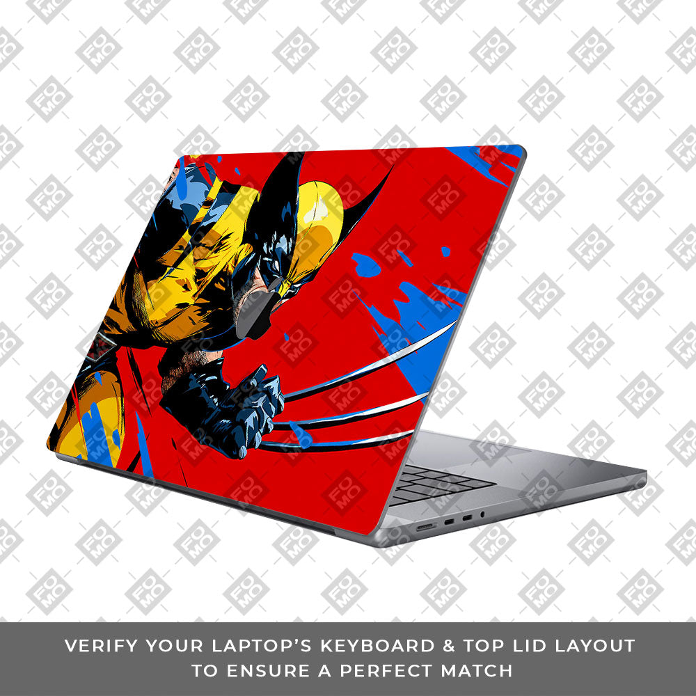 Adamantium Rage MacBook Pro 16 M1, M2, M3, M4 2021-2024 Laptop Skin