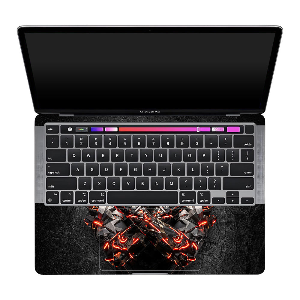 Black Panther Glowing Fury MacBook Pro 13 M1 2020 Laptop Skin