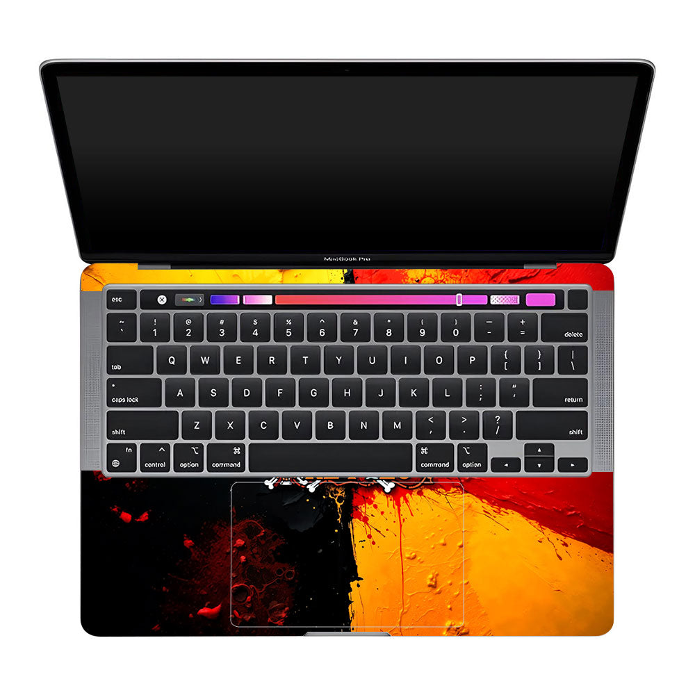 One Piece Paint Splash MacBook Pro 13 Intel 2020 Laptop Skin