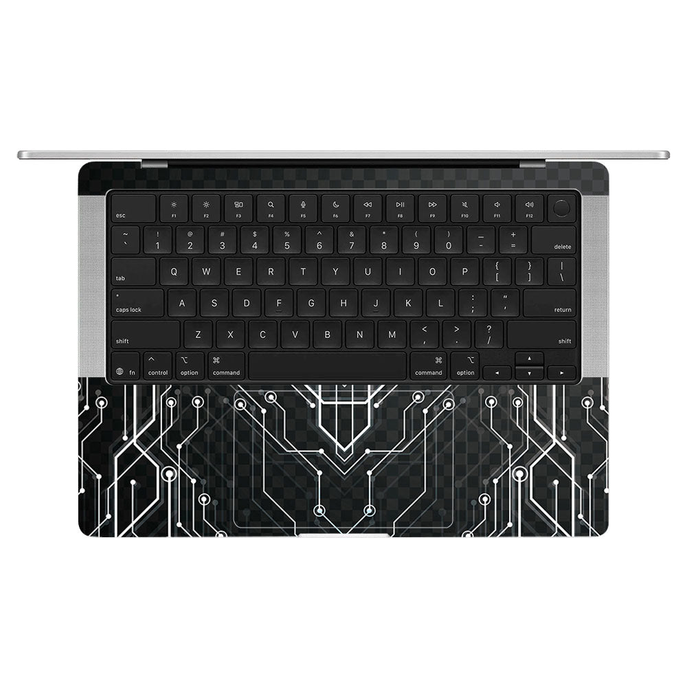 Black Digital Circuit MacBook Pro 14 M5 Pro/Max 2026 Laptop Skin
