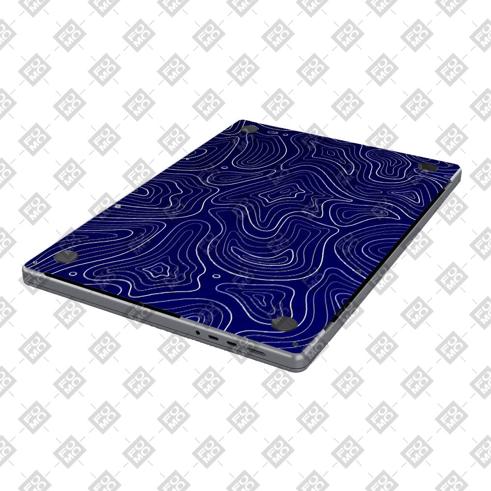 Deep Blue Contour Depths MacBook Pro 14 M5 Pro/Max 2026 Laptop Skin