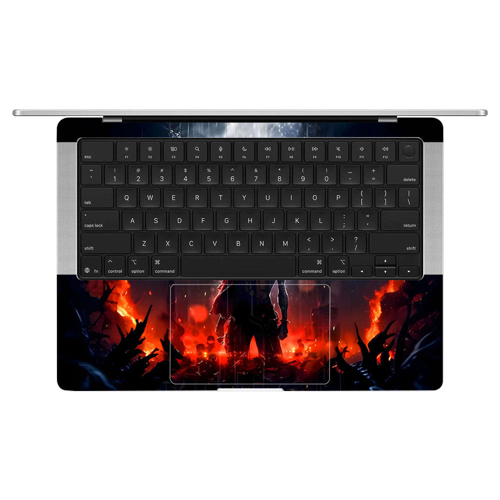 Monkey D. Luffy Blazing Red MacBook Pro 14 M5 Pro/Max 2026 Laptop Skin