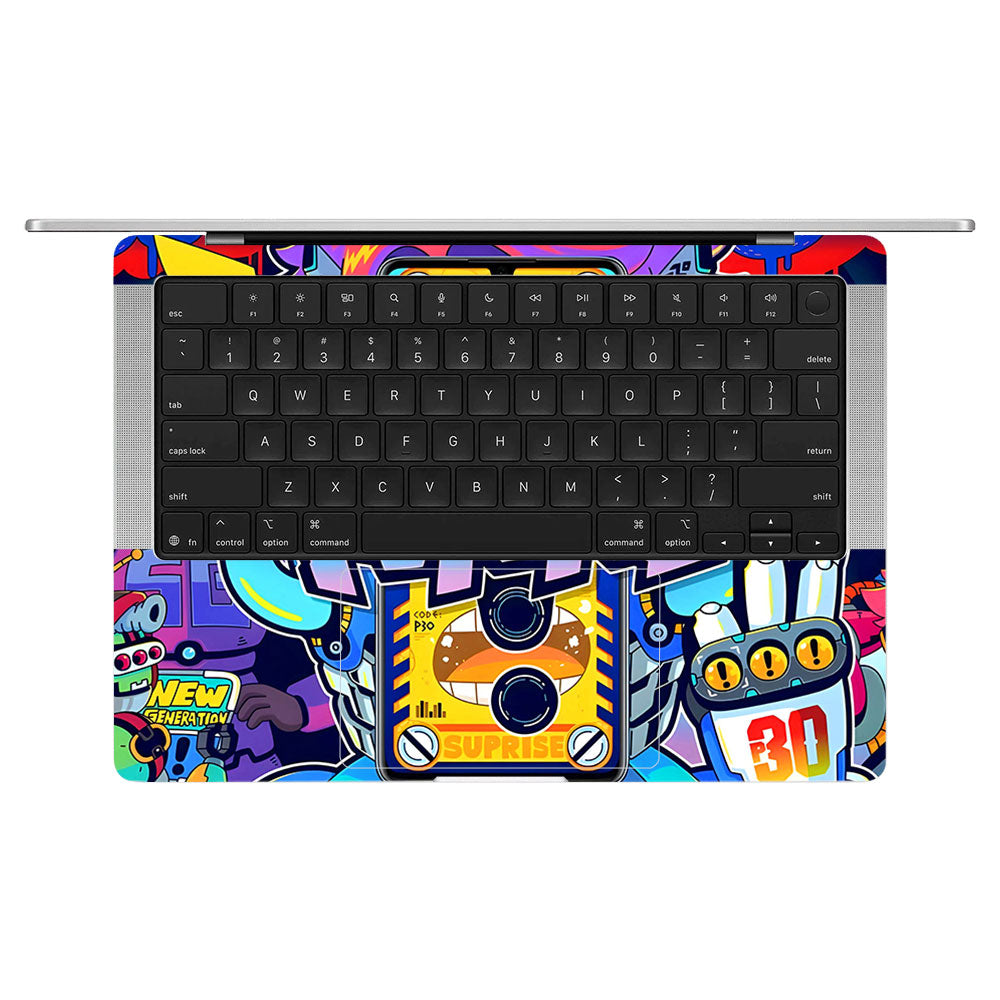 Futuristic Cyberpunk Vision MacBook Pro 14 M5 2025 Laptop Skin