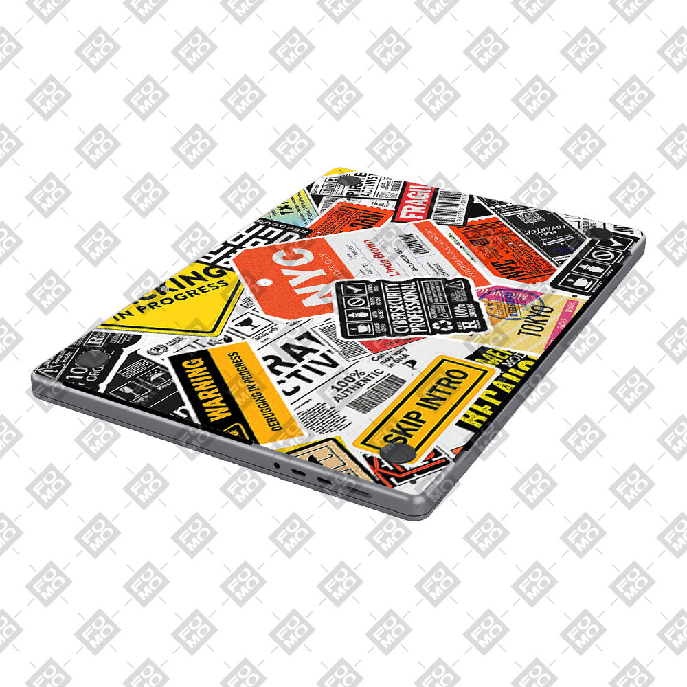 Tech Aesthetic Sticker Collage MacBook Pro 14 M5 Pro/Max 2026 Laptop Skin