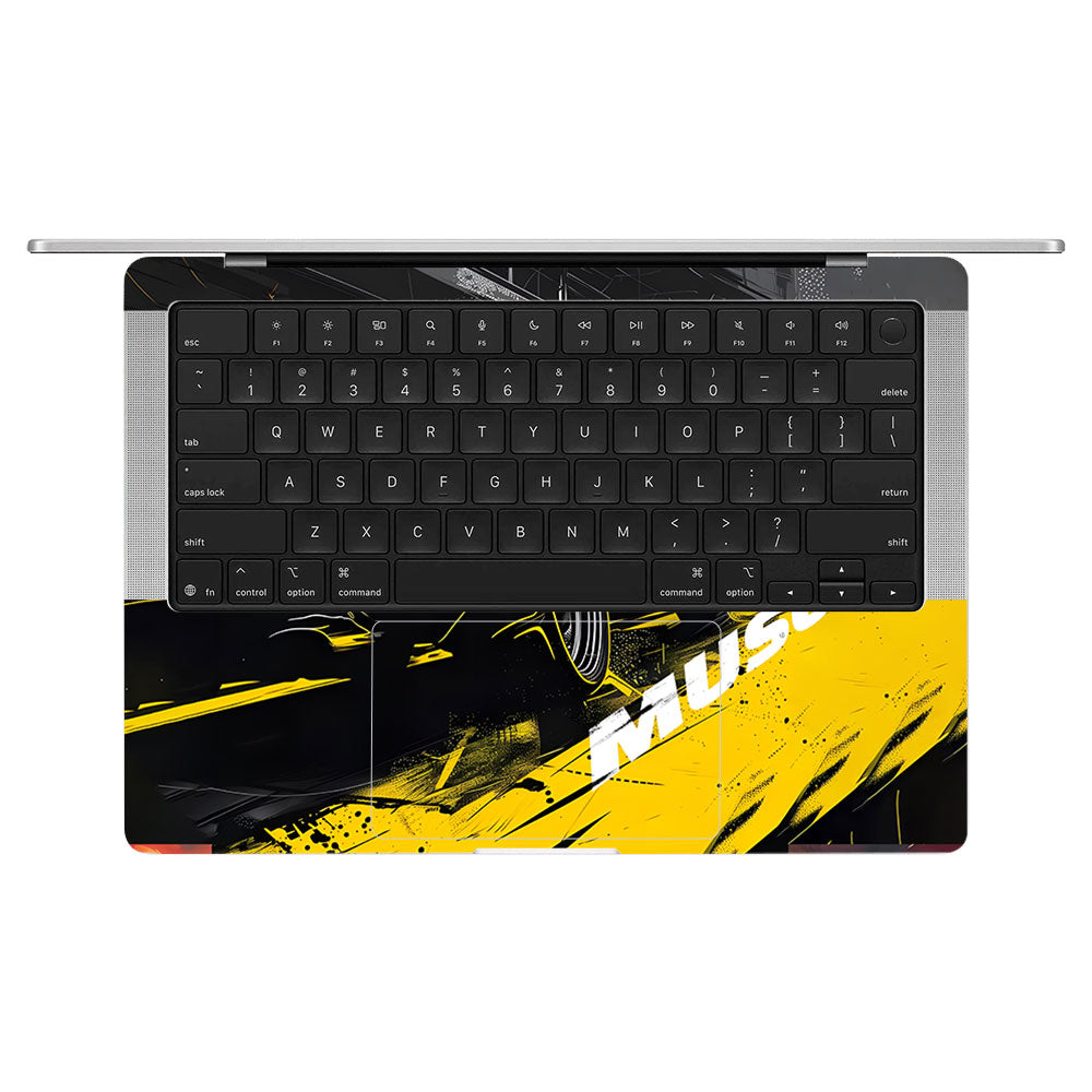 Black Muscle MacBook Pro 14 M5 2025 Laptop Skin