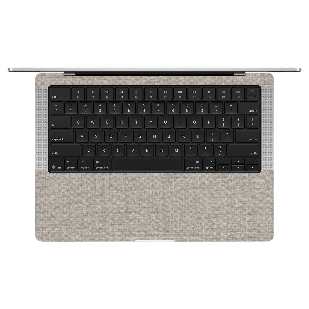 Textured Fabric Grey MacBook Pro 14 M5 2025 Laptop Skin