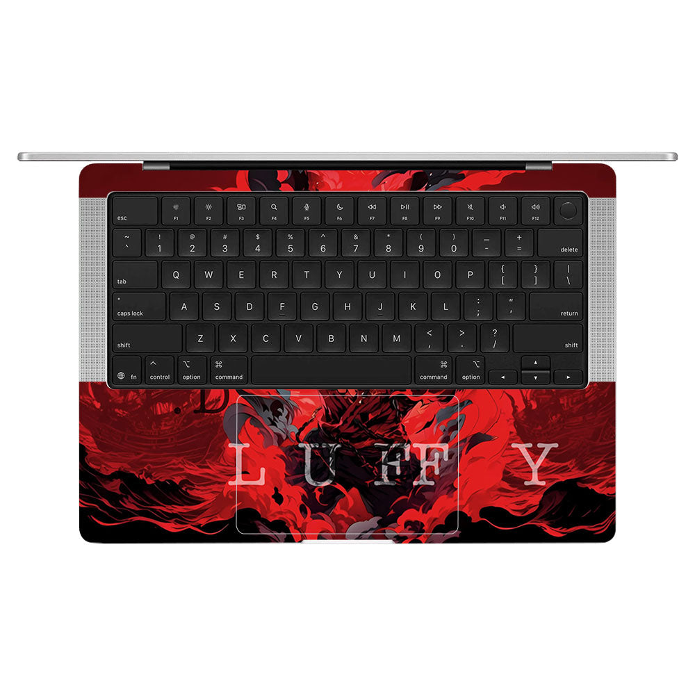Red King Luffy MacBook Pro 14 M5 2025 Laptop Skin