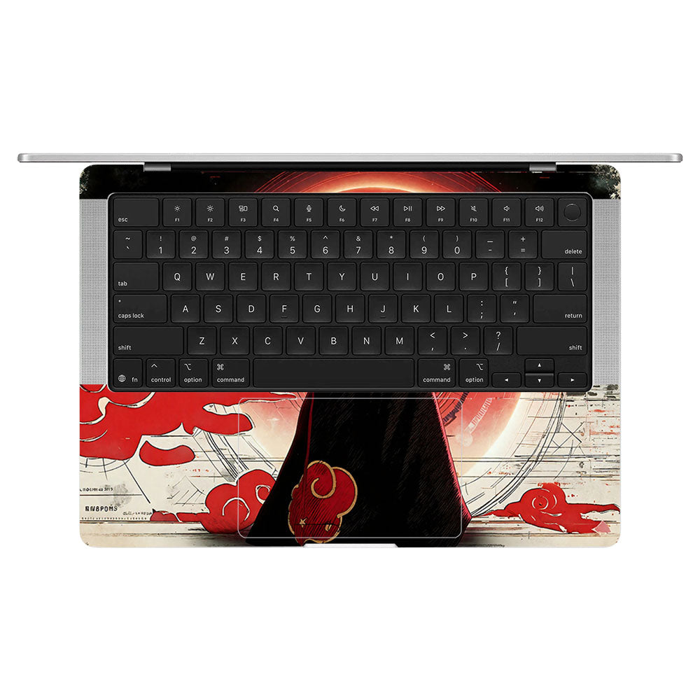 Itachi Uchiha Mark of the Akatsuki MacBook Pro 14 M5 2025 Laptop Skin